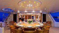 Yacht Troyanda -  Upper Aft Deck Dining 2